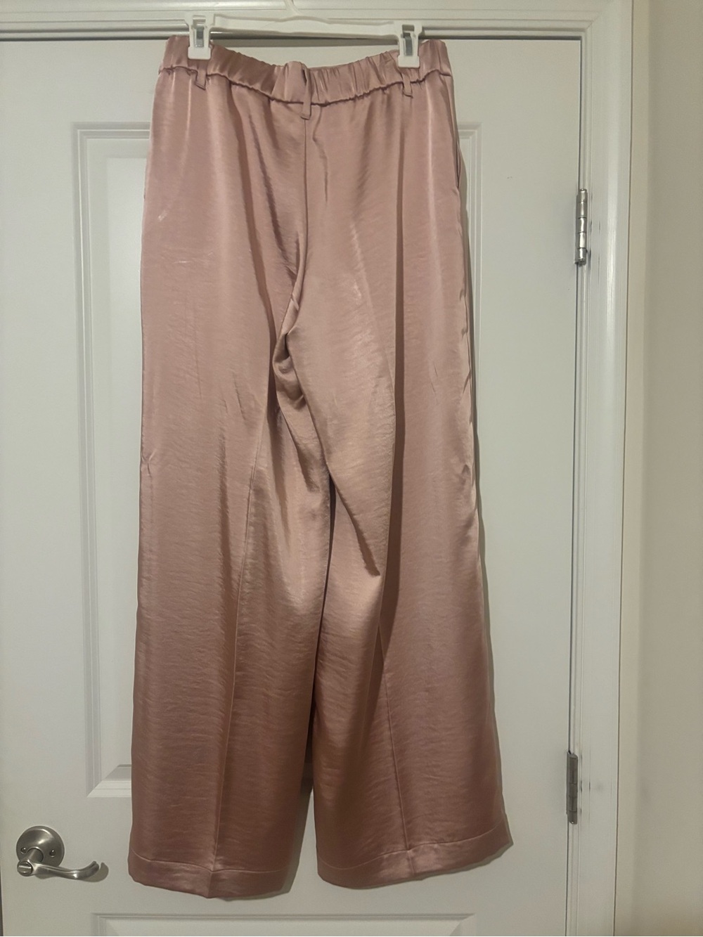 a new day Blush Satin Wide-Leg Trousers - Picture 2 of 4